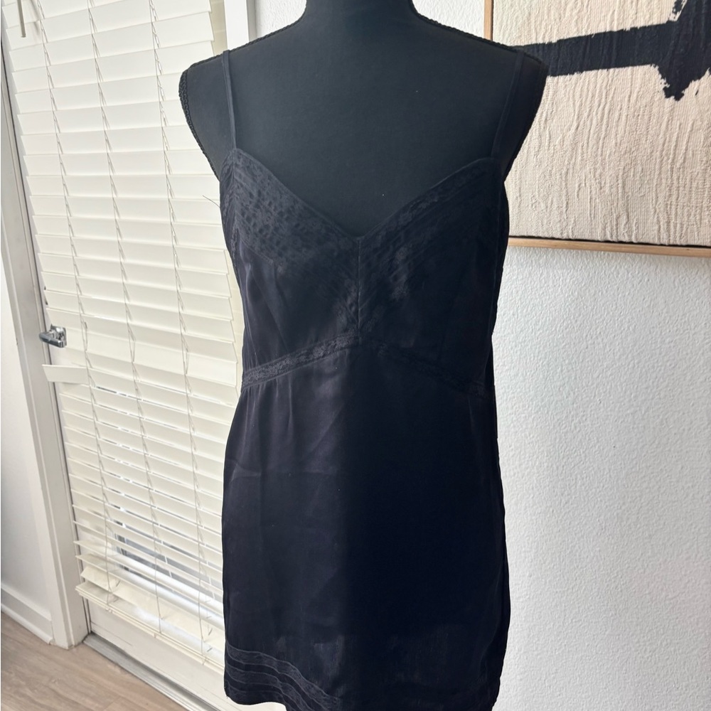 Elegant Black Slip Dress
